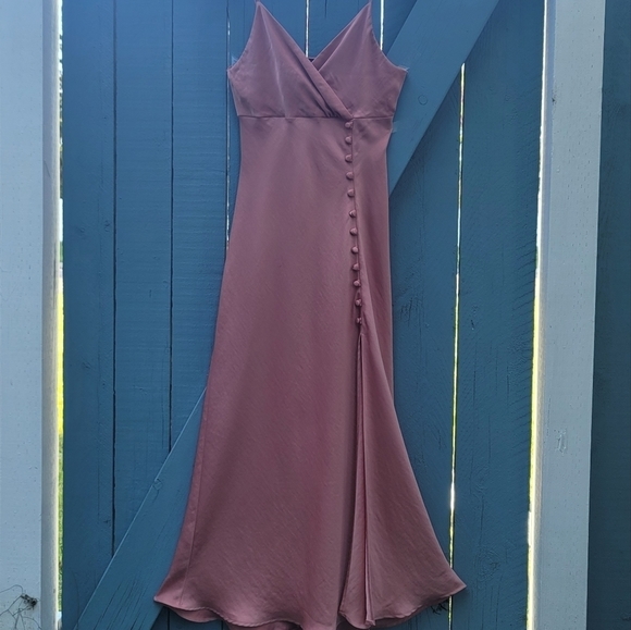 Zara Maxi Party Dress Size Medium in Dusty Pink Size  Medium - Picture 3 of 13
